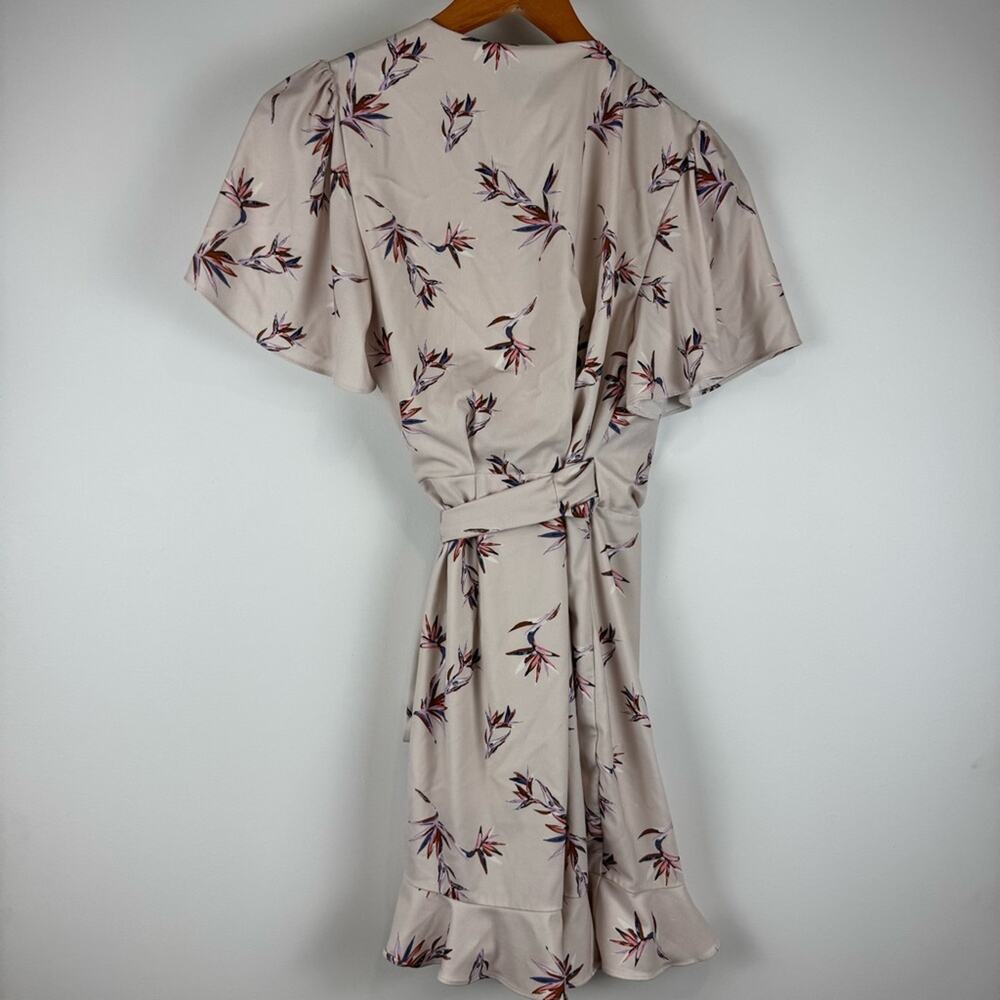 Stylestalker Cream Floral Wrap Dress ~ Small - Picture 6 of 10